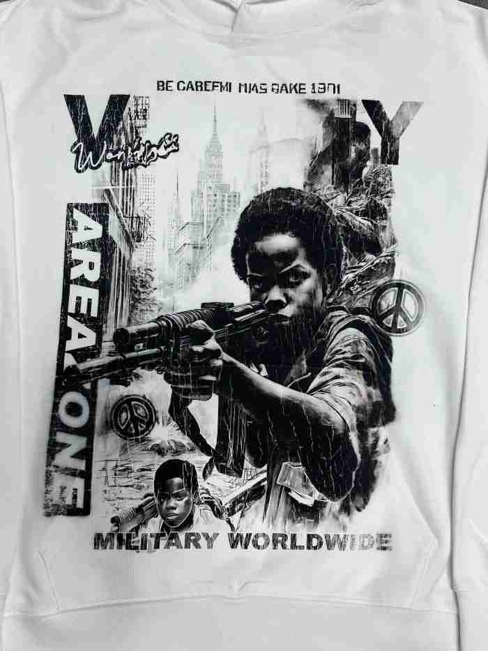 Vale Forever Military Worldwide Printed Hoodie