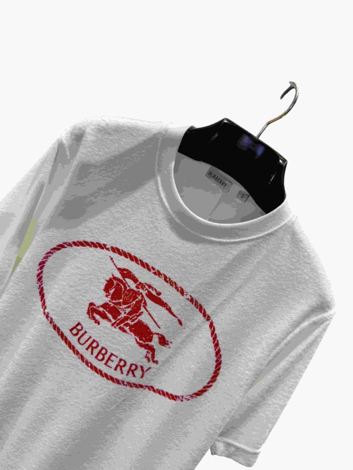 1:1 quality version  Red war horse emblem printed towel fabric T-shirt 28967927