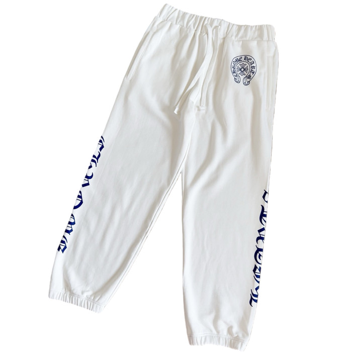 1:1 quality version Side blue Sanskrit letter printed fleece sweatpants 28751691