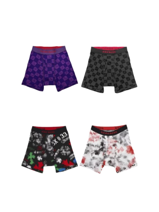 1:1 quality version Full-print cross, Sanskrit jacquard, horseshoe pure cotton boxer briefs 4 colors 28933171