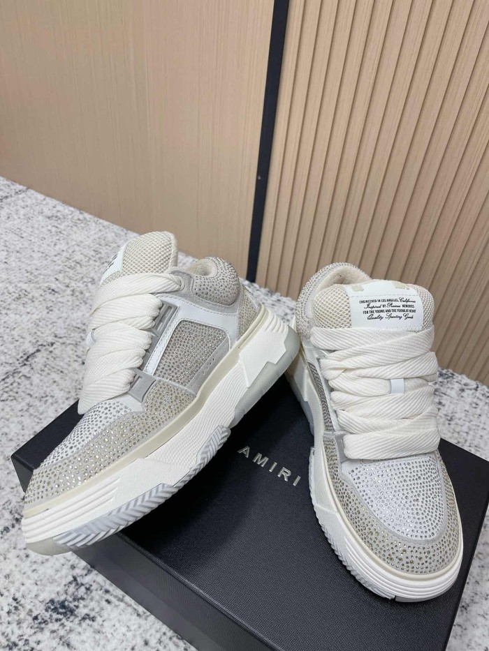 1:1 quality version Colorblocking full rhinestone low top thick bottom sneakers 8 colors 27632830