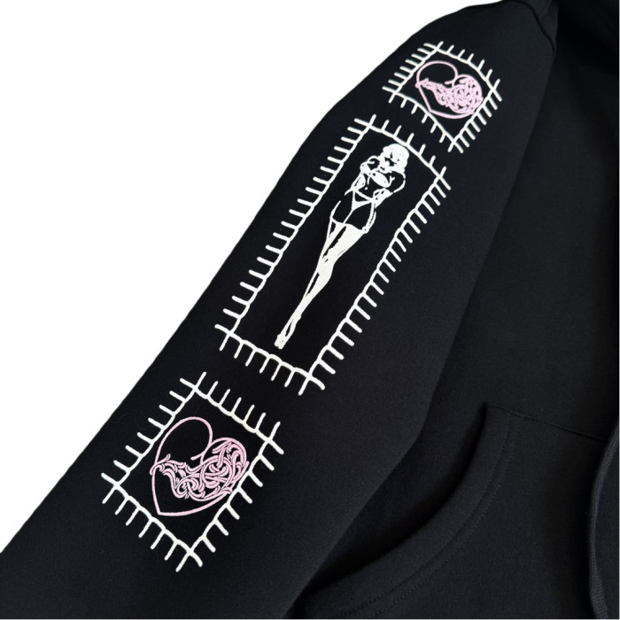 1:1 quality version Deadly Doll Collaboration Horseshoe Beauty Print Zipper Hoodie 28755496