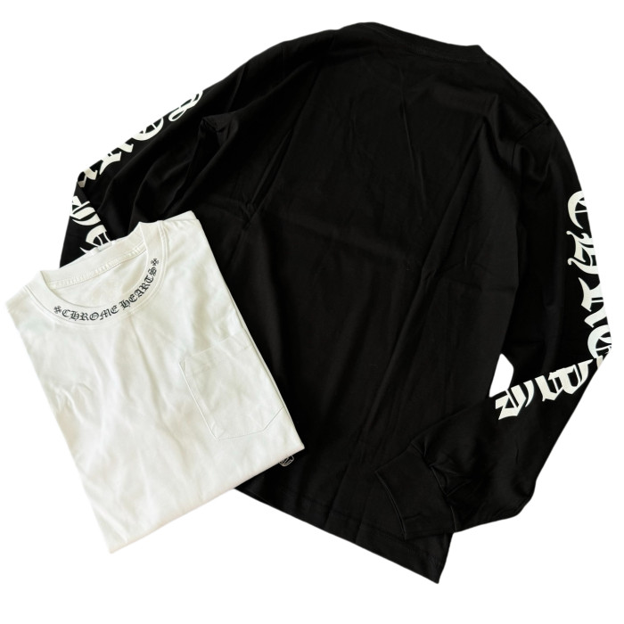 1:1 quality version 27878652 Neckline Printed Floral Arm Long Sleeve T-Shirt 2 colors