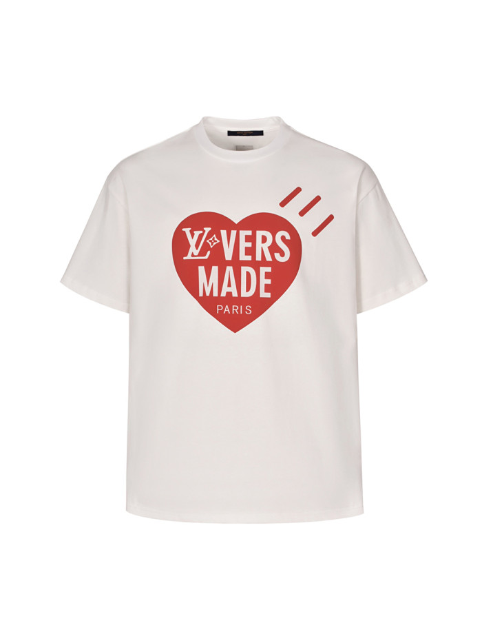 1:1 quality version 27975220 Red Heart Cartoon Head Printed tee
