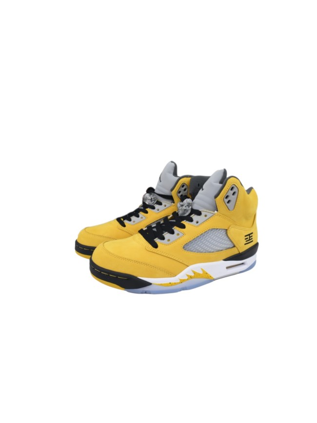 [plus-size shoes] 1:1 quality version Jordan 5  Retro Tokyo 23 Yellow Suede Basketball Shoes 29043253