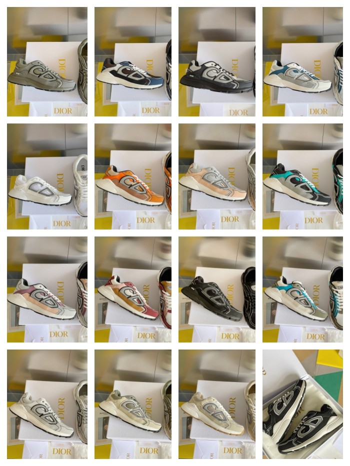 [buy more save more]1:1 quality version Leather and mesh fabric patchwork reflective sneakers 34 colors