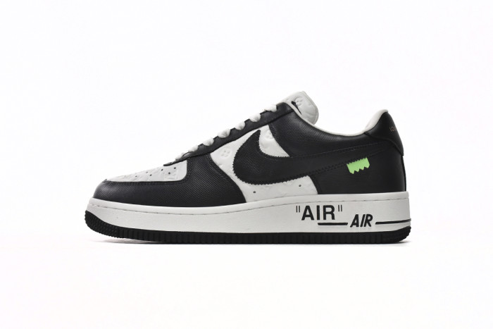 L  x N  Air Force 1 Low By Virgil Abloh White Black
