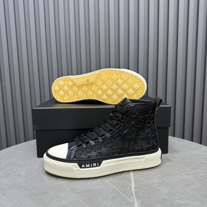 1:1 quality version Leather Star Embroidered High-Top Shoes 2 colors 28764674