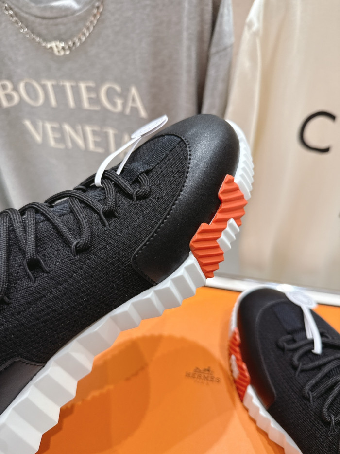 [plus-size shoes]Bouncing Couple Style Nubuck Leather Knit Breathable Casual Sneakers 6 colors 29085406