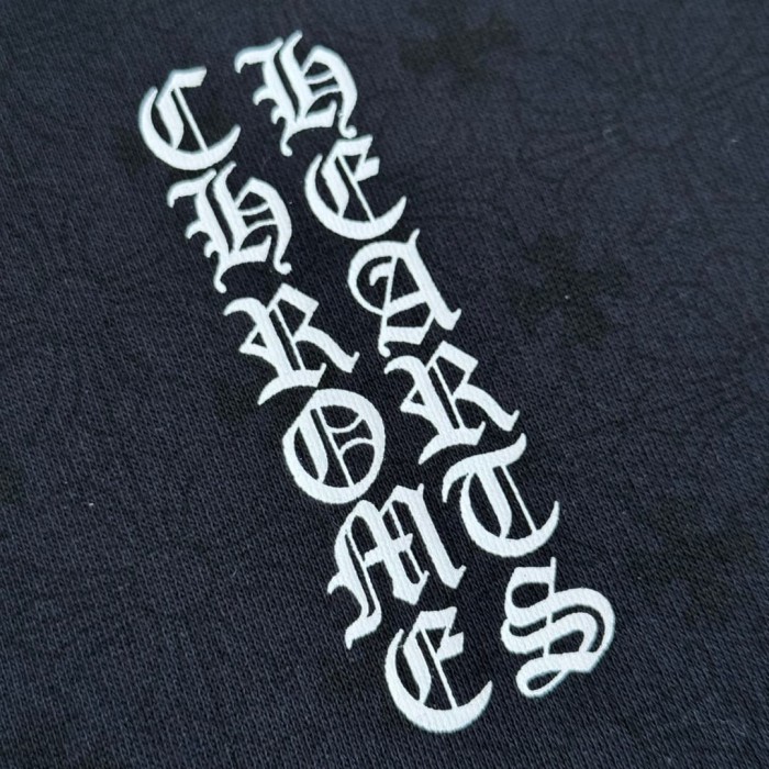 1:1 quality version Full printed dark cross Vertical Lettering Logo and Sanskrit print Zipper Hoodie 2 colors 28782524