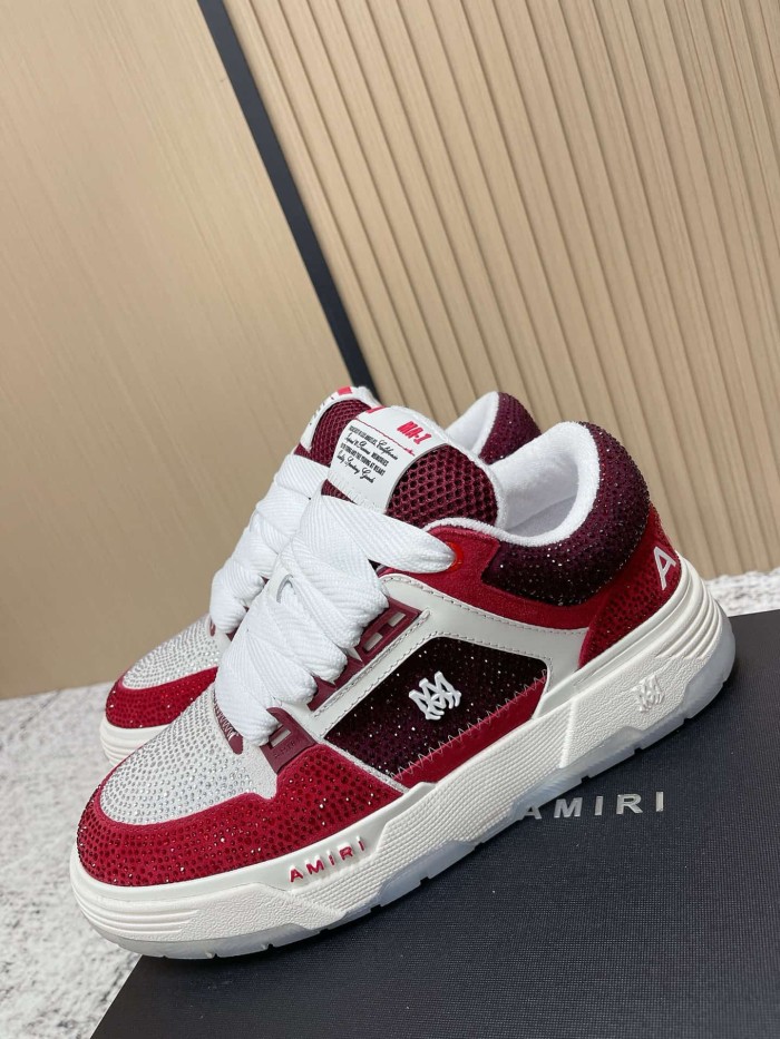 1:1 quality version Colorblocking full rhinestone low top thick bottom sneakers 8 colors 27632830