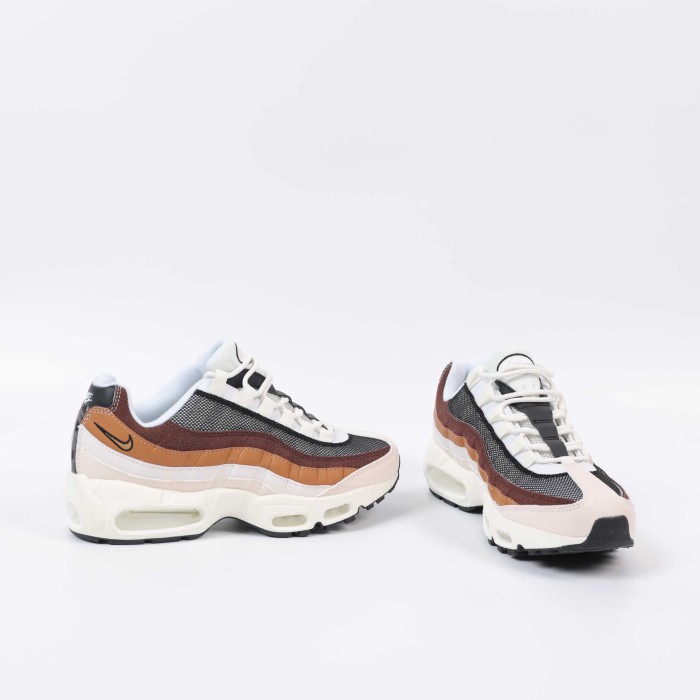 [plus-size shoes]Air Max 95 Brown Beige White Gradient Air Cushion Casual Sneakers 29065327