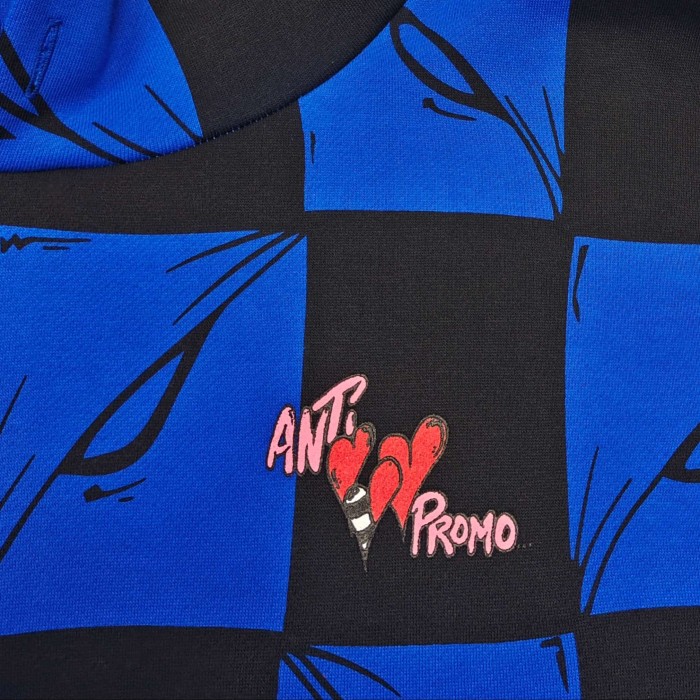 1:1 quality version AP Blue and Black Checkered Hoodie & Pants Set 2 colors 28749373