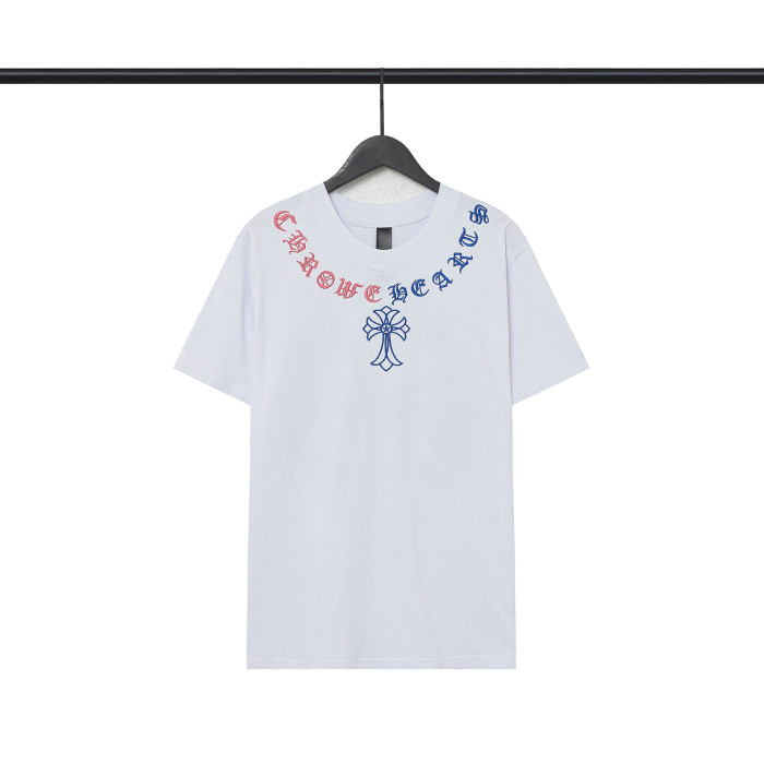 Colorful Sanskrit Horseshoe Cross tee 2 colors
