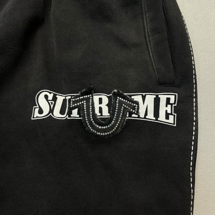 1:1 quality version Chest Diamond Applique Embroidered Zipper Hoodie & Pants Set