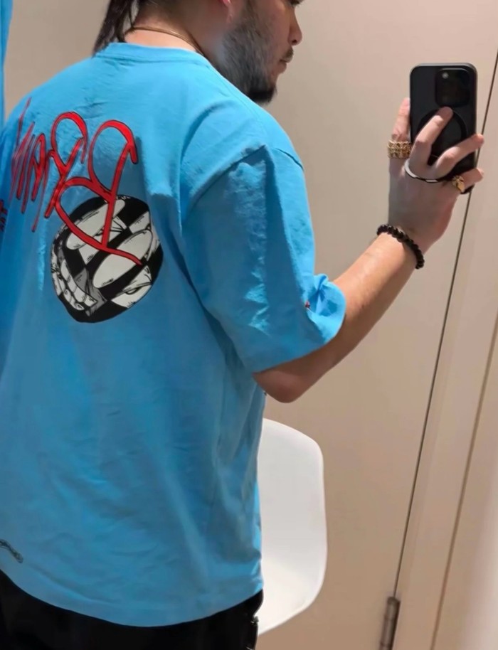 1:1 quality version Blue MattyBoy Printed Long Sleeve T-Shirt 28673861