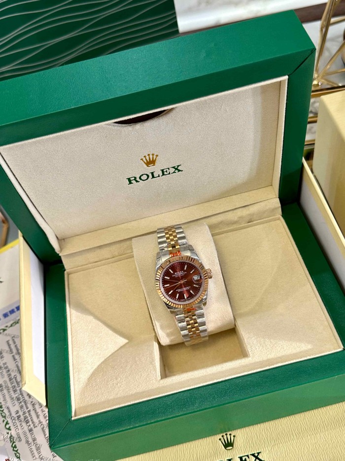 DATE JUST Series Mechanical Movement Watch with Coffee-Brown Dial【Dial diameter：30mm 】28770572