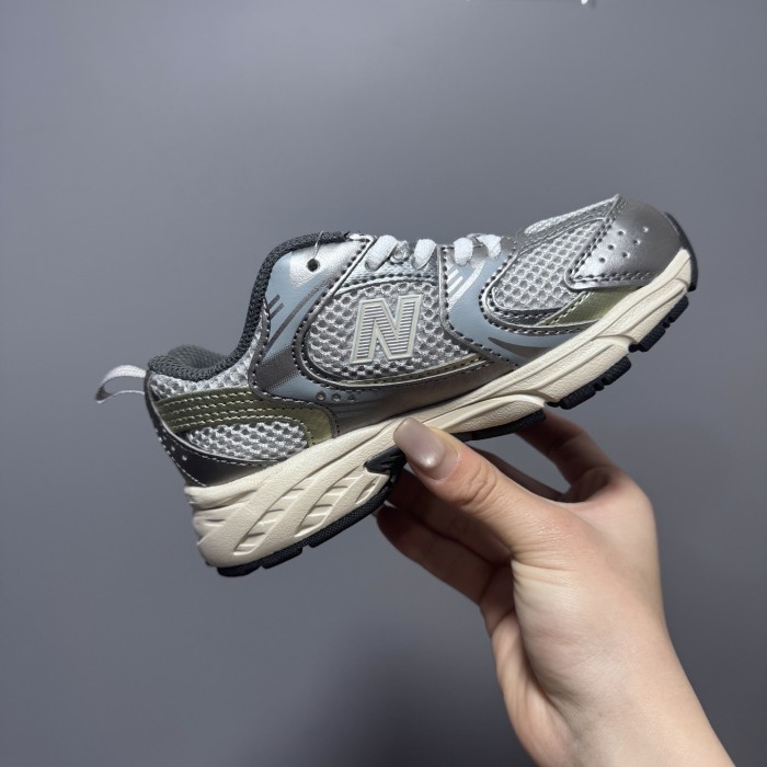 N-logo Mesh Paneled Retro Running Shoes for Kids 8 colors 28997941