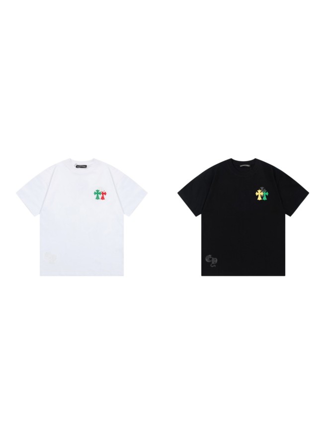 Cross Patchwork Leather tee 2 colors
