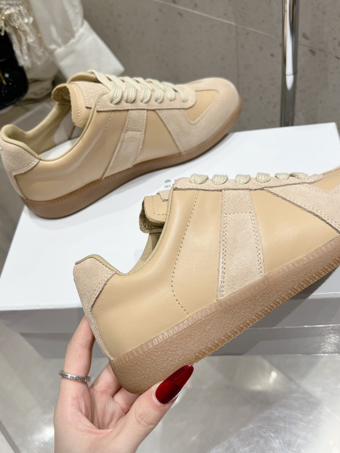 1:1 quality version M@ison 28294758 Leather Patchwork Derby Shoes 39 colors