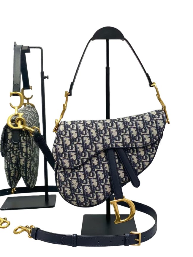 1:1 quality version Saddle Embroidered Vintage Floral All-Over Print Crossbody Bag