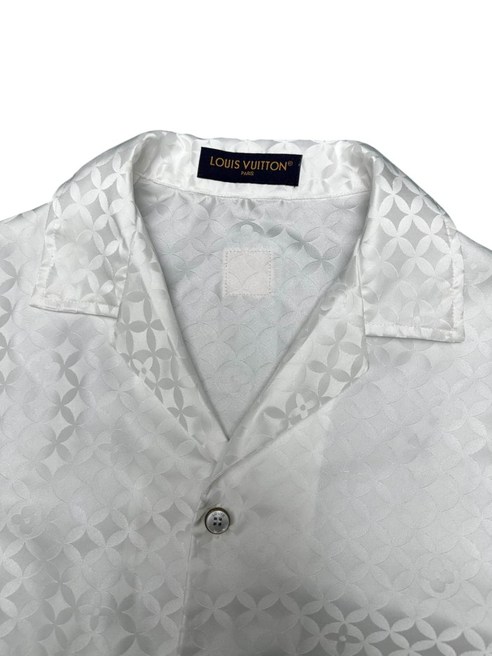 1:1 quality version Monogram Jacquard Logo Shirt 28963861