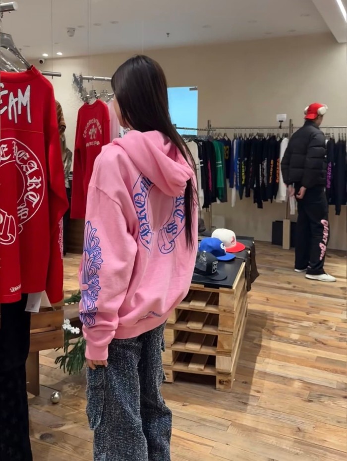 1:1 quality version Pink Cross Arm Print New York Anniversary Limited Edition Hoodie 28893086