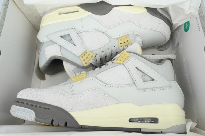 [plus-size shoes]Jordan 4 Retro SE  Craft   Light Smoke Grey Suede Men's Basketball Shoes 29035100