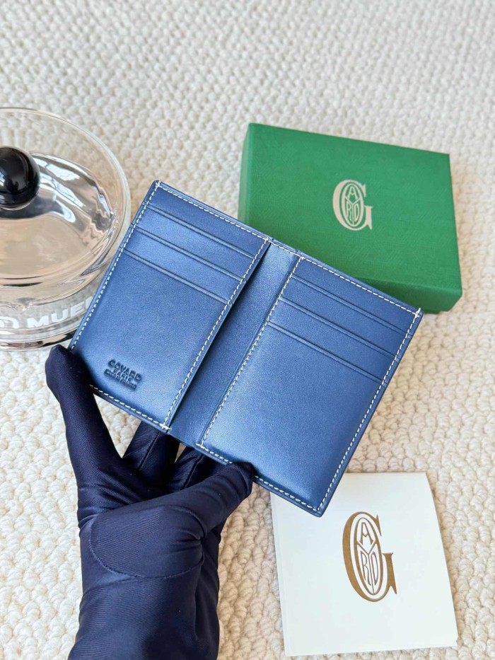Canvas & Cowhide Card Holder Slim Bifold Wallet For Daily Use 10 colors 29092453