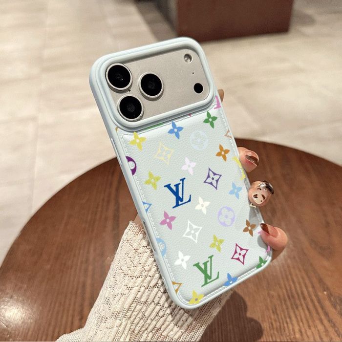 Colorful Logo Printed Leather Pattern Phone Case 7 colors 28678806