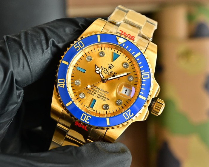 Custom Edition Natural Zirconia Mechanical Movement Steel Bracelet  Watch 5 colors【Dial diameter：40mm 】	 28764743