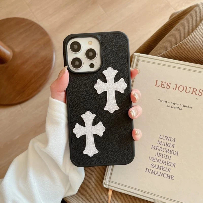 Patterned Double Crosses Phone Case 4 colors 28653782