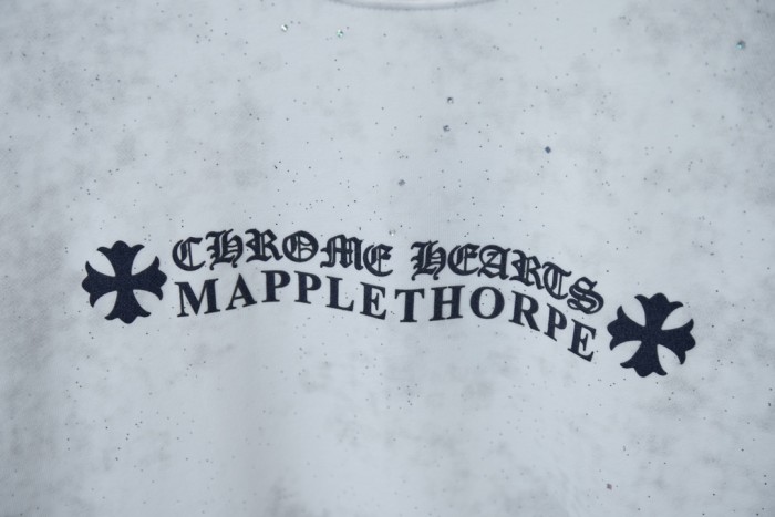 Tie-Dye Gothic Alphabet Cross Printed Crew Neck Sweatshirt 3 colors