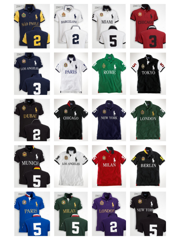 [buy more save more]City Letter Logo Embroidered Polo shirt 22 colors