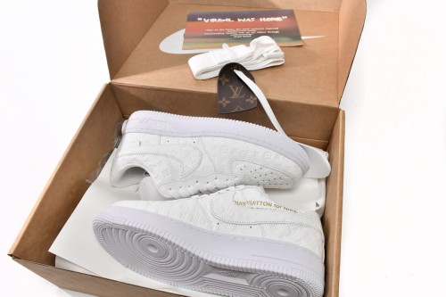 L  x N  Air Force 1 Low By Virgil Abloh White