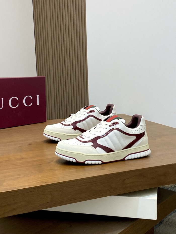 1:1 quality version 28389315 Re-Web Striped Leather shoes 3 colors