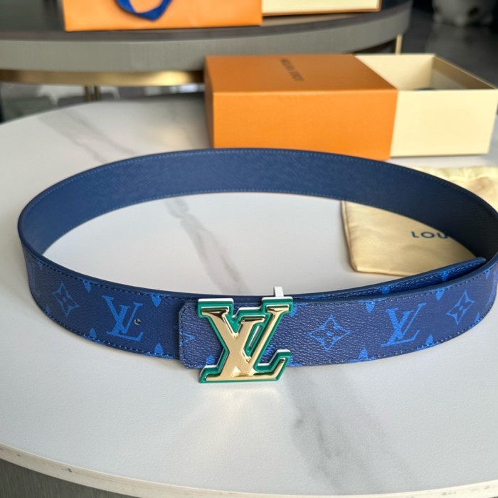 1:1 quality version 28197155 Two-Tone Monogrammed Buckle Belt 14 colors