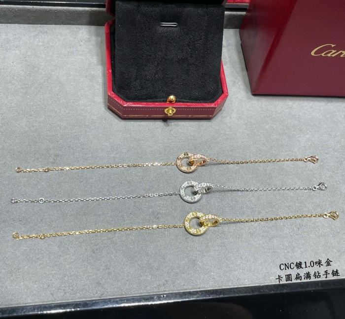 1:1 quality version CNC Double ring bracelet