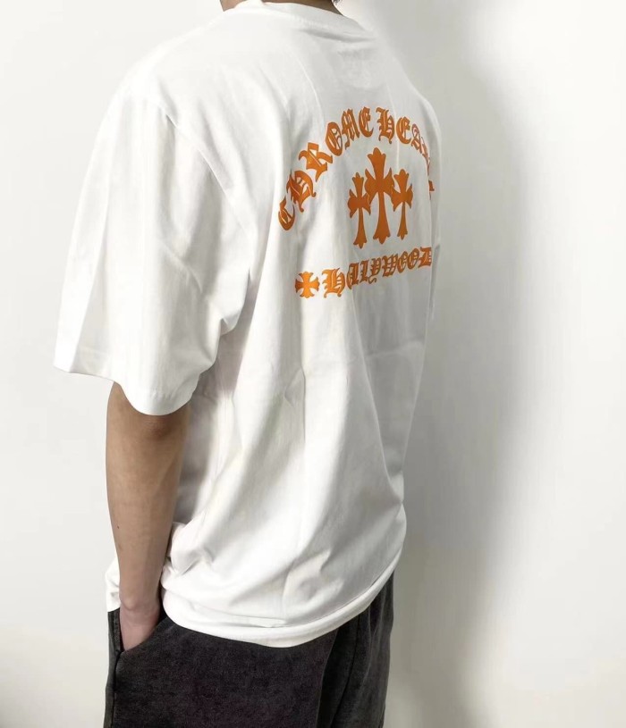 1:1 quality version Orange Cross Print Tee 2 colors 28969327