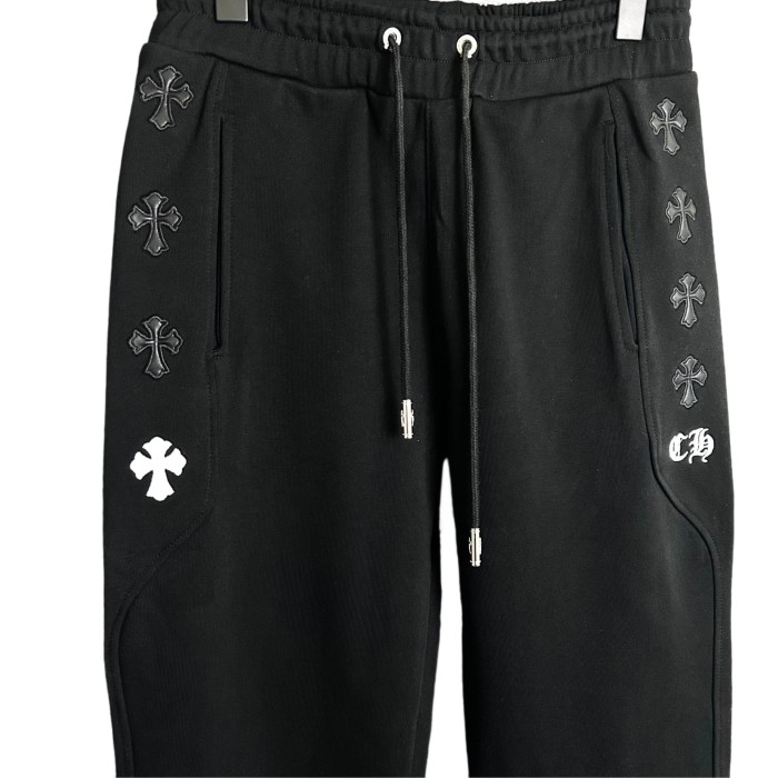 Embroidered Letter Cross Sweatpants 2 colors 28485736