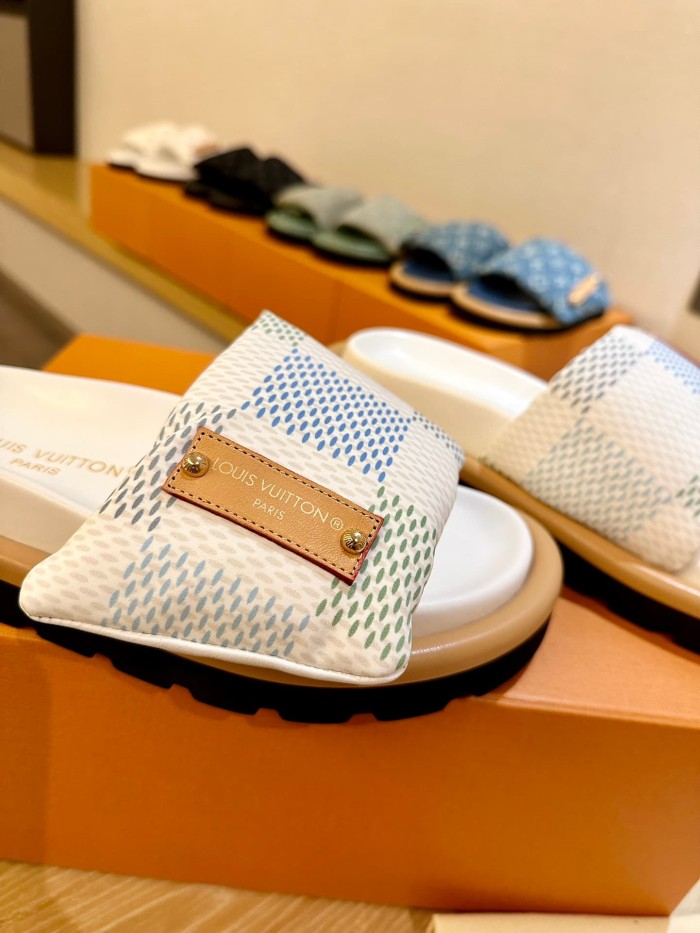 1:1 quality version 3D Logo Floral Velcro Sandals 10 colors 28661452