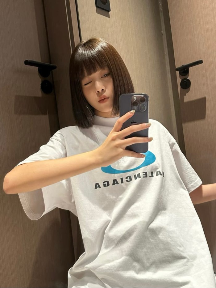 1:1 quality version Runway Logo Printed Tee 2 colors 28903006