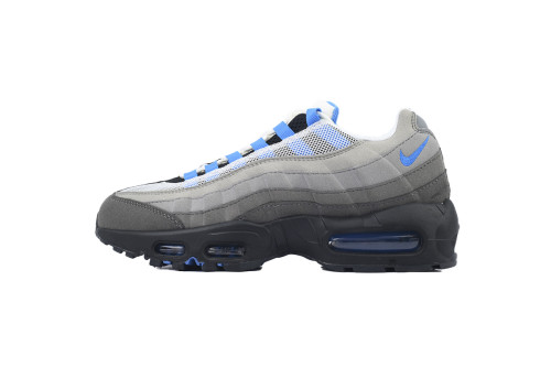 [plus-size shoes] Air Max 95 Grey Blue Retro Running Shoes 28971784