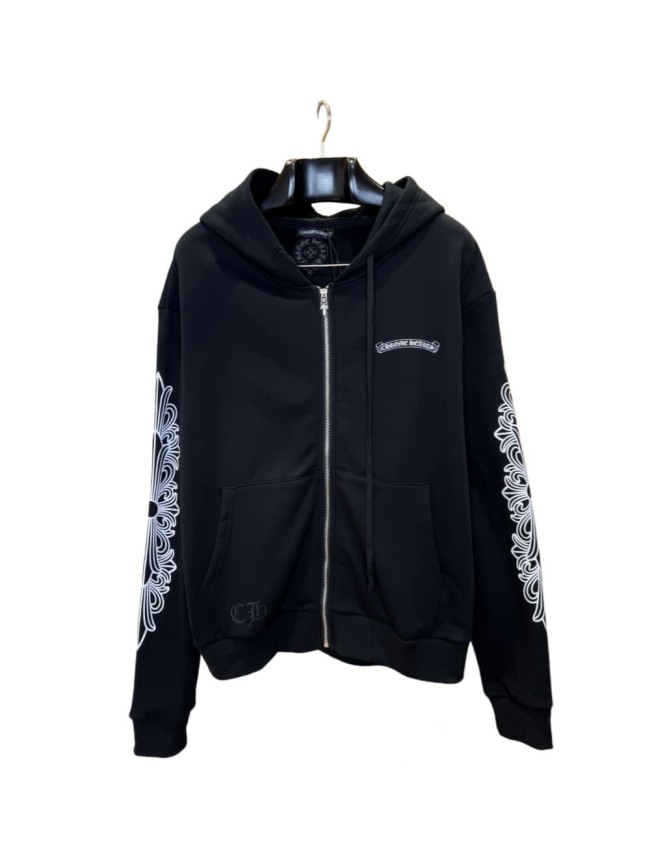 1:1 quality version yellow letter print zip-up Hoodie 28959369