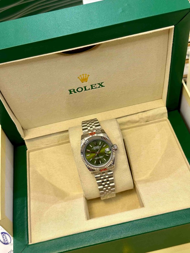 Green Dial Mechanical Movement Stainless Steel Strap Watch【Dial diameter:30/40mm 】28770467