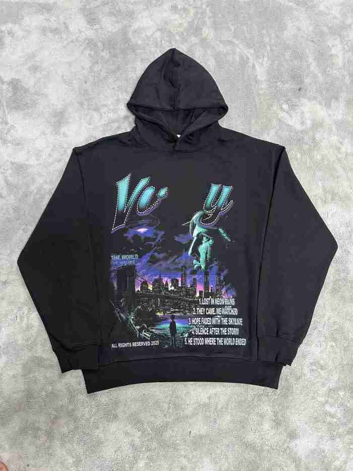 Vale Forever THE WORLD ENDED Printed Hoodie