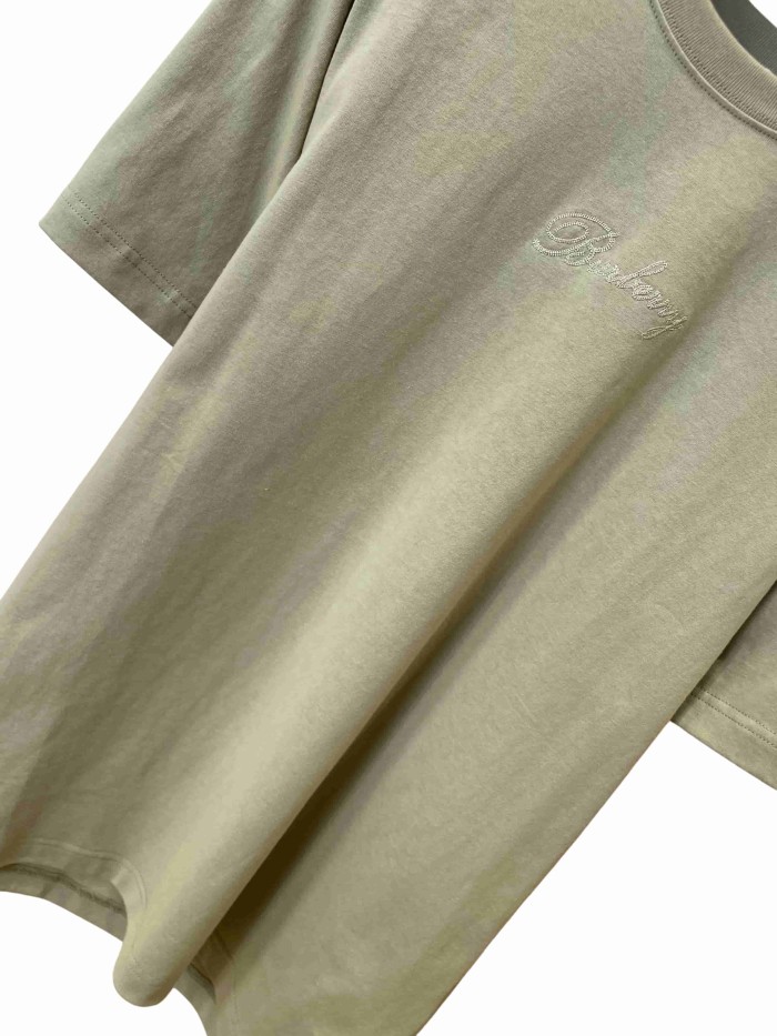 1:1 quality version Dark pattern letter embroidery & heat transfer T-shirt 3 colors 28965247
