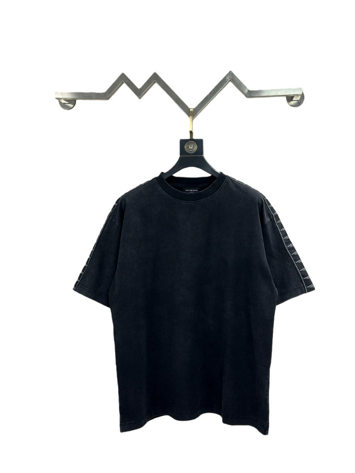1:1 quality version 3M Sleeve Edge Webbing Washed Version Tee 2 colors 28791740
