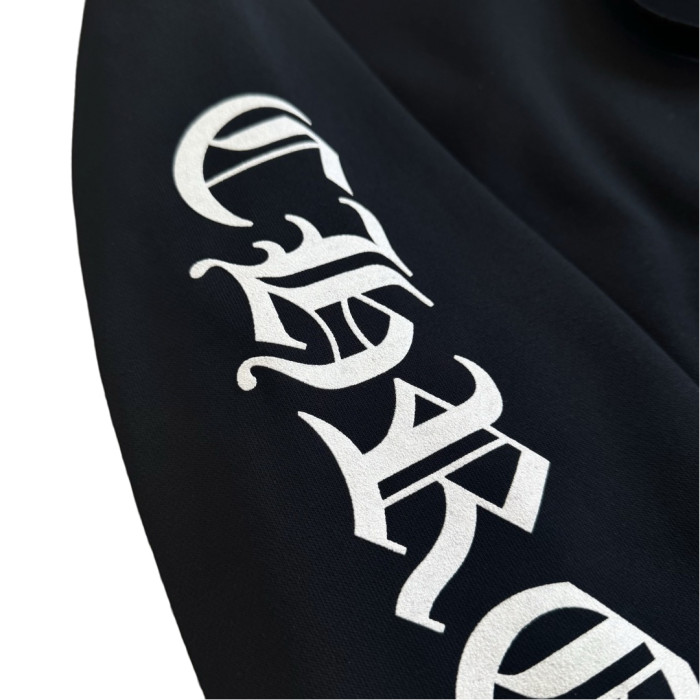 1:1 quality version Vertical Lettering Logo and Sanskrit print Zipper Hoodie 28755513