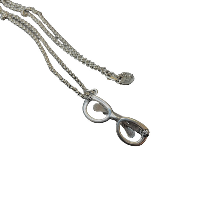 28203335 Cross Glasses Pendant Necklace